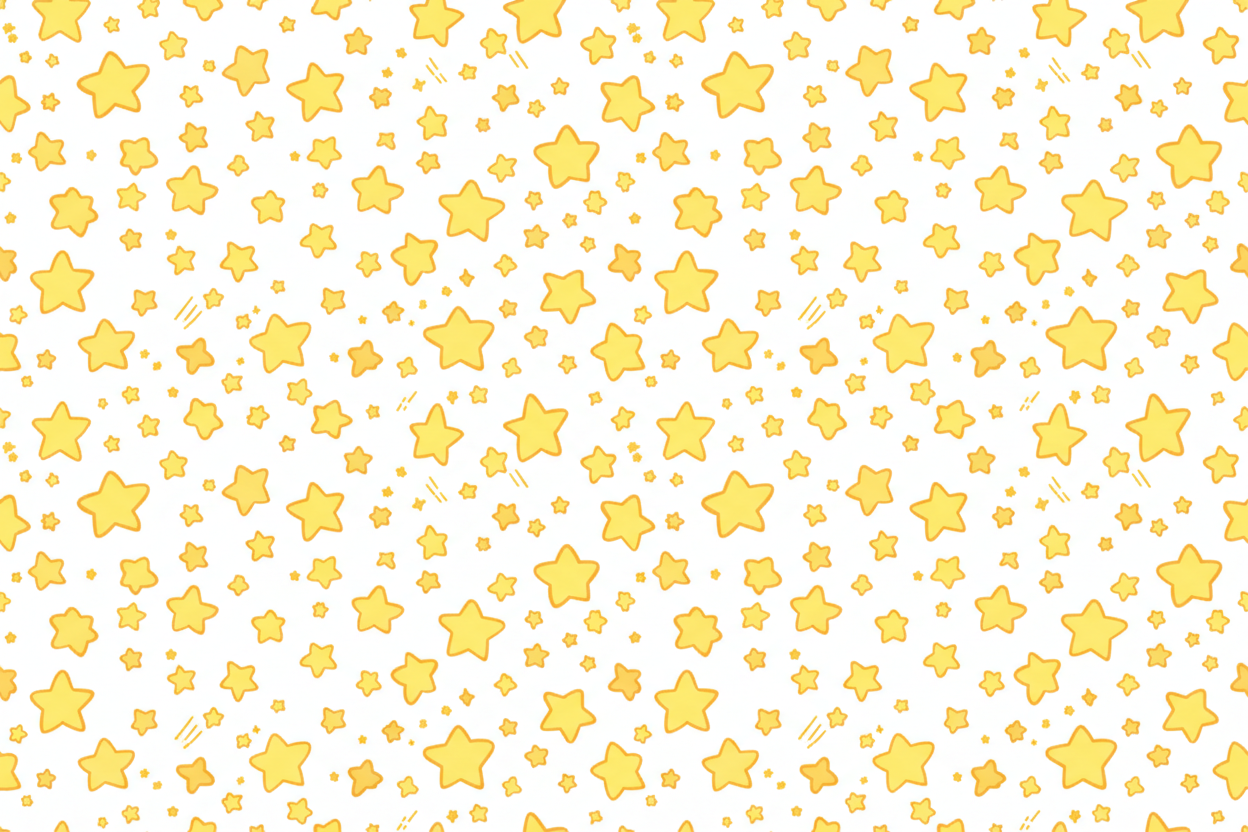 Sfondo bianco con tante stelle gialle